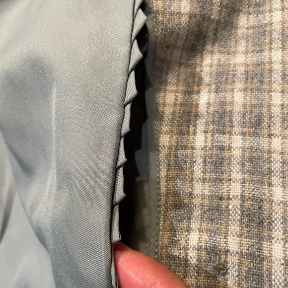 Custom Tailored Handmade Plaid Double Breasted Wool Blazer - M - Picture 14 of 16